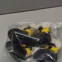 Dog Shoes for Small Medium Large Dogs,Winter Dog Snow Boots & Paw Protectors Waterproof for Cold Weather & Hard Floors,Adjustable Anti-Slip Dog Booties with Removable Wool Liner (Black, 6)