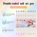 12 Color 3D Nail Art Pens Set