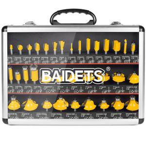 Router Bits 1/4 Inch Shank - BAIDETS 35Pcs 1/4" Router Bit Set for Professional and Beginners Carpenter Woodworking Projects