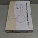 Lighted Makeup Mirror, 3000 mAh Rechargeable Double Sided Magnifying Vanity Mirror with 3 Colors, 1x/10x, 360 Rotation , Brightness Adjustable Magnification Cosmetic Light up Mirror, Women Gift (Rose Gold)