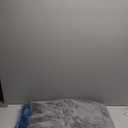 Ameritex Pet Bed Blanket Reversible 100% Waterproof Velvet Super Soft for Sofa and Bed (82x102 Inches, Blue+darkgrey)