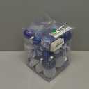 Christmas Ball Ornaments Set, 34PCS Clear Plastic Shatterproof Christmas Ornaments for Xmas Tree Hanging Decorations, for Indoor Home Thanksgiving Winter Party Decor - Blue/White.