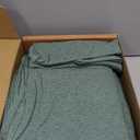 Amazon Basics 100% Cotton Jersey Bed Sheet Set, Twin, Olive (Melange), Solid (Green)