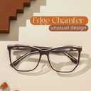 Zeelool Classic Geometric Blue Light Blocking Glasses Computer Gaming Eyewear for Women Men JGP791781 (Brown)