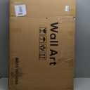 Large Framed Abstract Nature Landscape Wall Art for Living Room, Set of 3 Modern Canvas Prints Paintings Artwork for Walls, Green Lake Pictures for Hallway, Dining Room, Office Wall Decor 24x36 Inch