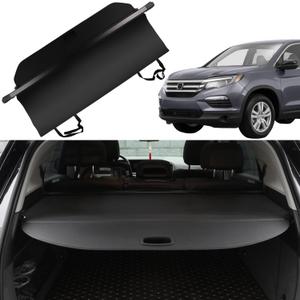 Cargo Cover for Honda Pilot 2016-2022 Accessories Rear Trunk Cover Rear Trunk Security Cover Shielding Shade, Black