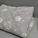 Waterproof Dog Bed Covers Replacement Washable Pet Hair Easy to Remove, Noiseless Quilted Puppy Pet Bed Cover Lovely Grey Star Print 27x36 Inches, for Dog/Cat, Cover Only