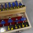 Router Bits Set 1/4 Inch Shank, 24 Pieces 1/4" Router bits Tungsten Carbide Wood Router Bits, Woodwork Tools, for Professional and Beginners Carpenter