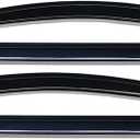 Lightronic Extra Durable Outside-Mount Auto Vent Window Visor, Fits 2011-2017 Honda Odyssey, UV Protection Rain Guard, Original Wind Deflector, No-Drill Easy Install, Dark Smoke, 4-Pcs