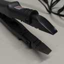 TopWigy Professional Hair Extensions Tool Hair Connector Fusion Heat Iron Connector Wand Temperature Adjustable Melting Tool with US Plug (Black B-tip)