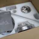 Mpayel Ceiling Fans with Lights, 52'' Indoor Low Profile Ceiling Fan with Light and Remote, Modern Flush Mount Ceiling Fan for Bedroom, LED Dimmable DC Reversible Motor, Nickel