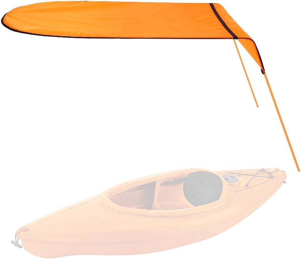 KUUQA Kayak Boat Canoe Sun Shade Canopy for Single Person (Orange)