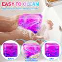 4 Pcs Color Texture Fidget Cube Squishy Toys , Squeeze Stress Balls for Kids, Adults ,Squishies Anxiety Relief Maltose Ball, Ice Squishys Sugar Sensory Toy for ADHD , Novel Design Fidgets Cubes