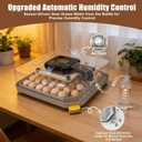 Series IV - 48 Egg Professional Incubator for Breeders, Automatic Sensor-Based Precise Humidity & Temp Control, Adjustable Spacing, Auto Turn & Auto Stop, Preset Incubation Days, Chick Separator