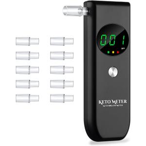 Ketosis Breath Monitors Analyzer Professional Ketone Home Tester Portable Ketone Testing & Monitoring - Ketone Breath Meter for Testing ketosis with 10 Mouthpieces -Monitor Your Ketosis Status