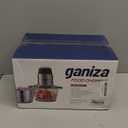 GANIZA Food Processors, Electric Food Chopper with Meat Grinder & Vegetable Chopper - 2 Bowls (8 Cup+8 Cup) with Powerful 450W Copper Motor - Includes 2 Sets of Bi-Level Blades for Fruits/Meat/Nuts (Black)