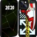 Cool Luxury Phone Case for iPhone 16 Case for Boys,Men Classic Sneaker 3D Design,Aesthetic Street Shockproof Designer Cases Compatible with iPhone 16 Red