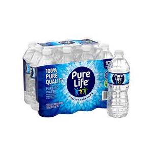 Pure Life Purified Water Bottles, 12 Pack - Still Bottled Water Enhanced with Minerals for a Crisp Taste, Plastic Bottles - 16.9 Fl Oz (EXP 04/30/27)