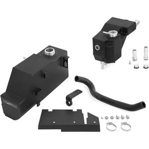 Mishimoto MMRT-F2D-11KMWBK Aluminum Degas Tank Kit, Compatible With 2011-2019 Ford 6.7L Powerstroke, Micro-Wrinkle Black