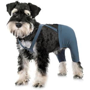 Dog Hind Leg Recovery Sleeve for ACL TPLO After Surgery, Cotton Dog Recovery Pants Prevent Wounds Licking (Navy Blue,X-Large) 