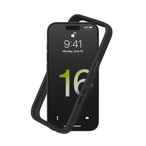 RhinoShield Bumper Case Compatible with [iPhone 16 Pro Max] | CrashGuard - Shock Absorbent Slim Design Protective Cover 3.5M / 11ft Drop Protection - Black