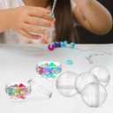 NOLITOY 100pcs Clear Plastic Fillable Balls, 32mm Acrylic DIY Ornaments Display Round Storage Balls for Christmas Holiday Wedding Party Home Decor