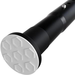 Oxdigi Tension Curtain Rods Adjustable Shower Curtain Rod Spring Tension 63.4-83.1 Inches, Curtain Rods No Drilling No Rust Antislip Heavy Duty for Bathroom, Window, Closet, Room Divider, Matte Black