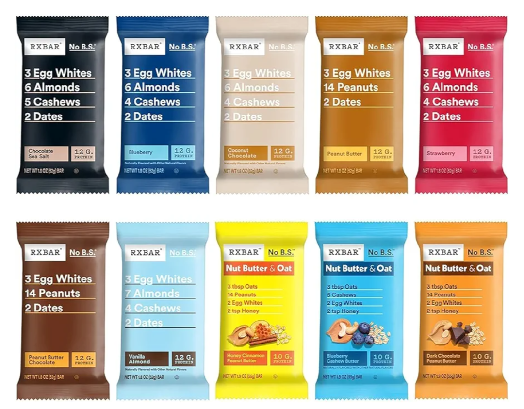 Rx Protein Bar Assorted Variety Pack 10 Pcs Best By OCT 2026