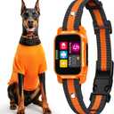 Smart Dog Bark Collar - Anti Barking Device for Large Medium Small Dogs, Stop Excessive Barking & Aggression Behavior, with 5 Modes & 5 Sensitivity, IP67 Waterproof for Indoor/Outdoor Use, Orange
