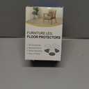 Small Chair Leg Floor Protectors Chair Leg Protectors for Hardwood Floors Felt Silicone Caps Strengthen Bottom Protection Anti-Scratch Reduce Noise 32 Pack Clear Round Small Fit 1/2" to 3/4" (14-19mm)