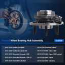 Autoround 515159 Front Wheel Hub and Bearing Assembly fit for Chevy Tahoe/Silverado 1500/ Suburban, GMC Yukon/Sierra 1500, Cadillac Escalade 2014-2020 RWD, 6-Lug w/ABS