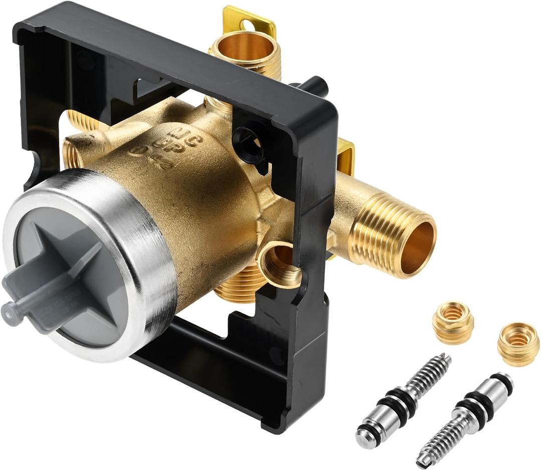 R10000-UNWS MultiChoice Universal Shower Valve Body, Bathtub and Shower Valve Body Replacement for Delta Single or Dual Function Faucet Trim Kit