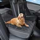 for Tesla Model 3 Highland Trunk Pet Mat Waterproof PU Leather Cargo Liner for Dogs Rear Seat Cover for Tesla Model 3 2024 Version