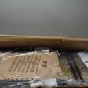 Amazon Basics Outdoor Patio Zero Gravity Folding Reclining Lounge Rocking Chair with Pillow, Afforable Folding Chairs for Outside, Beige (Beige)