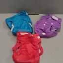 wegreeco Washable Reusable Premium Female Dog Diapers, Medium Large Small Dog Doggie Puppy & Doggy Diapers Female,Period Panties in Heat (Pack of 3, Large) (Large (15"-17" Waist), Bright Color)