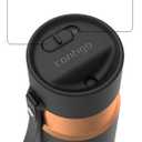 Contigo AutoSeal 24 oz Stainless Steel Vacuum-Insulated Water Bottle with Leakproof Push-Button Spout & Lock, Carry Strap, BPA-Free & Lead-Free, Dishwasher Safe