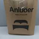 Anluoer Queen Comforter Set 7 Piece, Reversible Bed in a Bag Queen Size, Lightweight Bedding Set with 1 Comforter(88"*88"), 2 Pillow Shams, 2 Pillowcases, 1 Flat Sheet, 1 Fitted Sheet, Red & Black