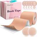 Amazon.com: Hopkost Boob Tape Breast Lift Tape for Large Breasts with 2 Pcs Nipple Covers Invisible Boobtape for A-G Cup(Beige,3 in) : Clothing, Shoes & Jewelry