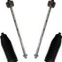 TRQ Front Steering Kit Steering Rack & Pinion Bellow Tie Rod Compatible with 2015-2018 Jeep Renegade