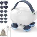 Scalp Massager, Head Massager Scalp, Tangle Resistant Design, 3 Massage Speed, Portable Head Massager, Hair Massagers with 12 Detachable Claws A Ideal Gift for Your Wife, Mom, Husband, Dad