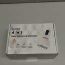 Lymphatic Drainage Massager, Anti Cellulite Massage Tool, Body Sculpting Machine with Red Light Therapy, Heating, Vibration for Stretch Marks & Cellulite, Gift for Women & Men, White