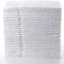Simpli-Magic Cotton Hand Towels 16"x27" (12 Pack) Soft Towels for Bathroom, Kitchen, Salon & Gym (White)