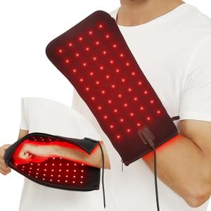 CAMECO 2 in 1 Red Light Glove and Belt for Hand & Body, 660nm & 850nm Near Infrared Light Device for Women Men, Zipper Design Red-Light Mitten Wrap for Fingers & Wrist