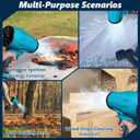 Cordless Leaf Blower, Portable Handheld Electric Turbo Jet Blower with Adjustable Speed, 2 x 4.0Ah Batteries for Lawn Care, Patio Cleaning, Blowing Leaves, Lightweight and Powerful Dust Cleaner