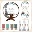 Anglechic Wedding Unity Sand Blended Family Sand Ceremony Kit Set Rustic Wedding Unity Ceremony Decorations for Bridal Shower Party Reception