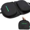 Small Travel Seat Cushion,Gel Memory Foam Seat Cushion,Supportive Butt Pillow,Portable and Foldable for Long Sitting Hours on Stadium Airplane Car Seat