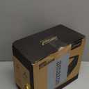 Cigar Humidor, Cedar Wood Humidor Cigar Box, Glass Top Desktop Humidor with Front Hygrometer, Humidifier, Divider, Accessories Drawer and Combination Lock, Cigar Gifts for Men (Brown)