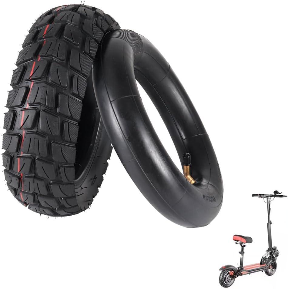80/65-6 Scooter Tire & Inner Tube 10" Offroad Tire Motorcycle Electric Scooter Tires Rubber Outer Tire for Nanrobot D4/D5/D6+/Varla Eagle One/Kaabo Wolf Warrior/Apollo Pro/Kugoo Kirim M4 Pro