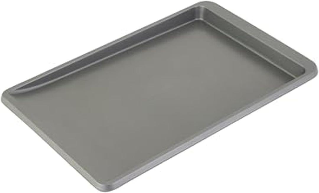 KitchenAid 10x15in Nonstick Aluminized Steel Cookie Slider, Contour Silver
