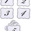 Super Z Outlet Numbers 1-25 Elegant Table Cards Wedding Reception Double Side Decorations